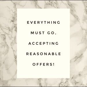 All reasonable offers excepted  